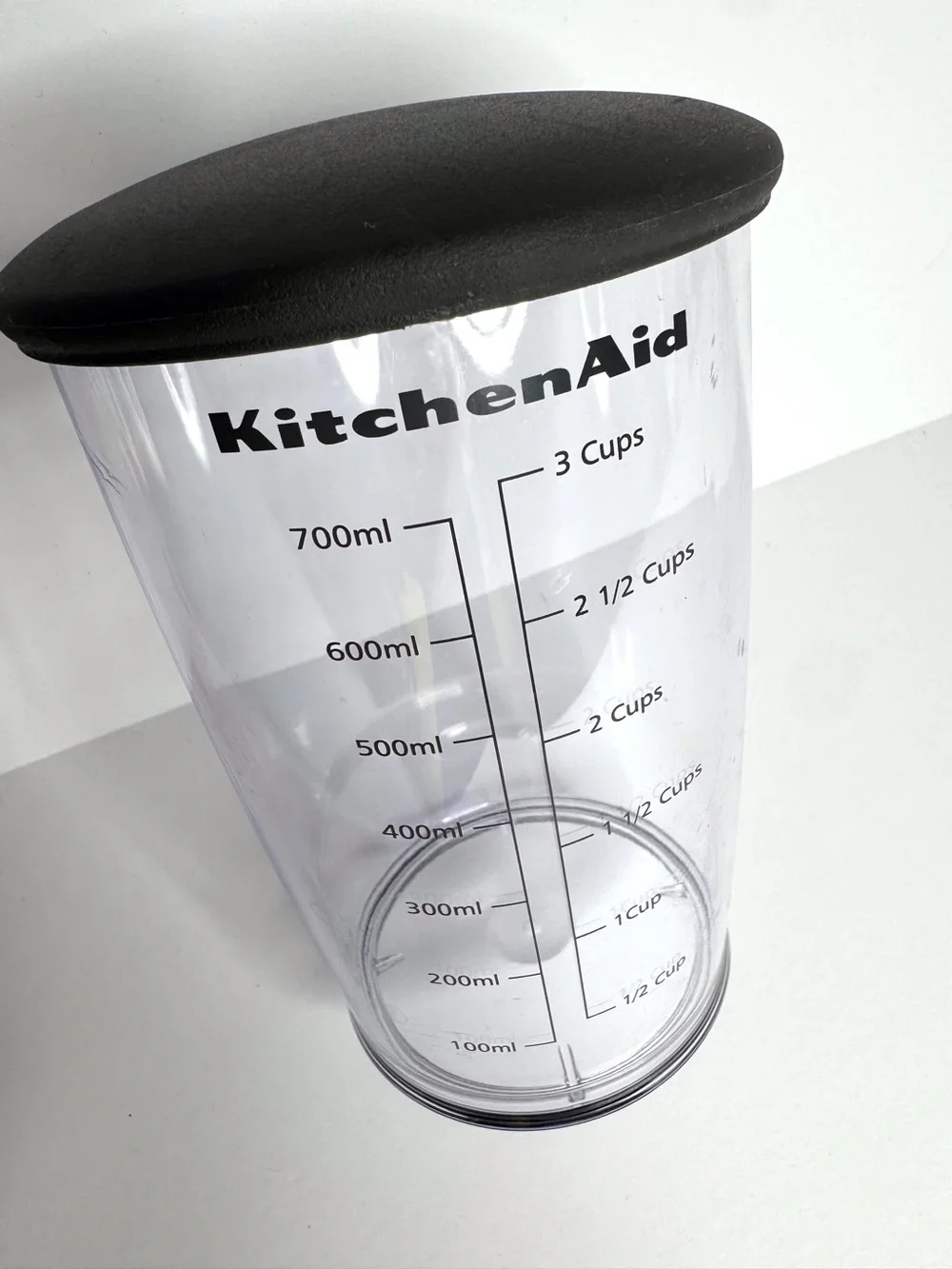 KitchenAid 3 Cup 700ml BPA-free Blending Jar Cup with Lid Accessory Hand Blender